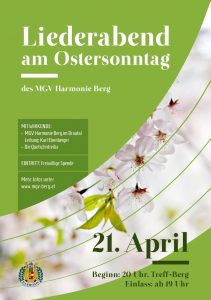 Liederabend am Ostersonntag 2019